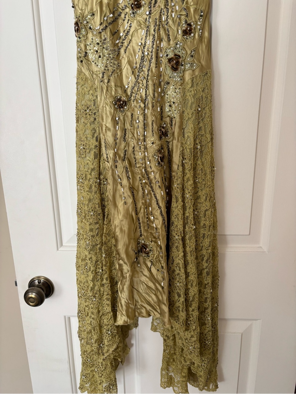 Sue Wong Beaded Lace Midi Dress - Picture 3 of 7